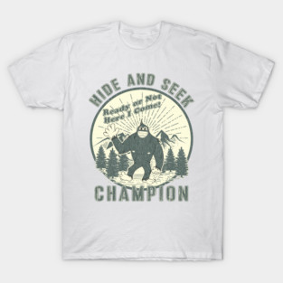 Vintage Worn Bigfoot Hide and Seek Champion T-Shirt