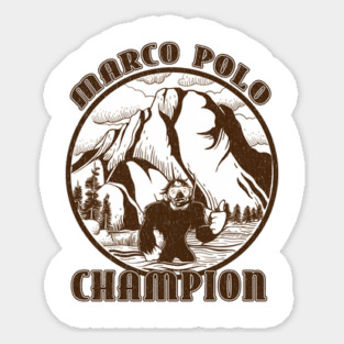 Vintage Worn Marco Polo Hide and Seek Champion Magnet