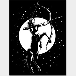 Centaur Archer Woman - Sagittarius Astrological Zodiac Sign Posters and Art