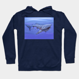 Whale Shark Sketch Hoodie