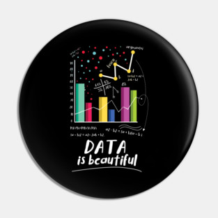Data Is Beautiful Statistician Pin