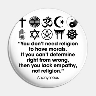 Religion & Morals Pin