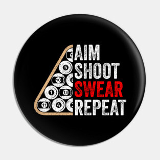 Billiards Pool Player Gift Pin