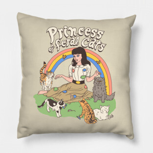 Princess Of Feral Cats Pillow
