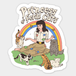 Princess Of Feral Cats Sticker