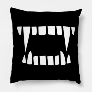 Mund Zähne Vampir lustiges Geschenk Design Pillow