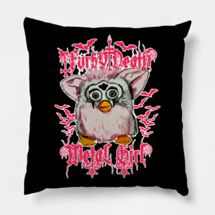 FURBY BLACK METAL Pillow