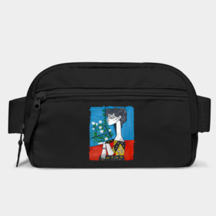 Modern Cubist Woman Portrait Illustration Bag