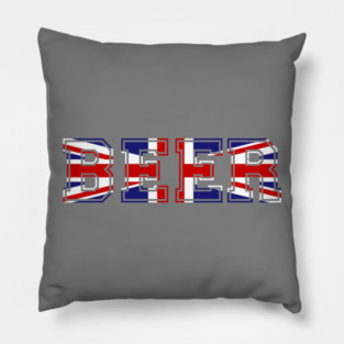 Union Jack (UK) Beer Flag Pillow