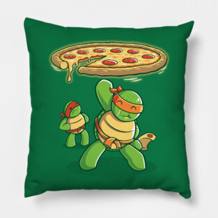 Delicious Disk Attack - Ninja Turtles Pillow