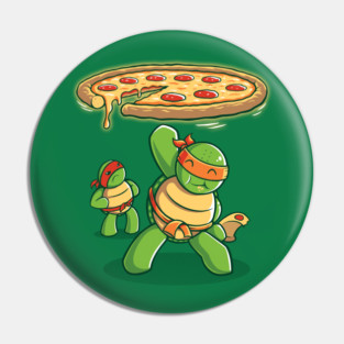 Delicious Disk Attack - Ninja Turtles Pin