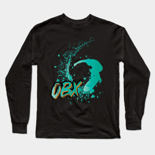 OBX Surfer Splash - Outer Banks Long Sleeve T-Shirt