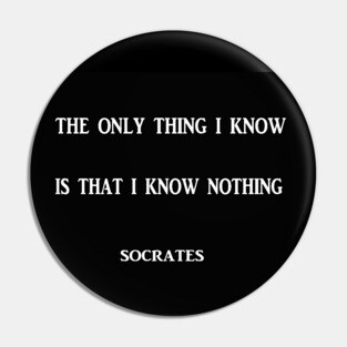Socrates famous quote Pin