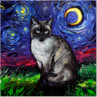 Siamese Night Posters and Art