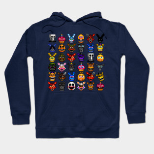 FNAF pixel art collage Hoodie