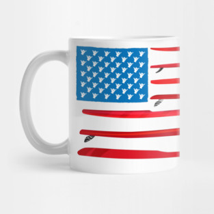 USA Stand-Up paddleboard Surf Shaka Flag Mug