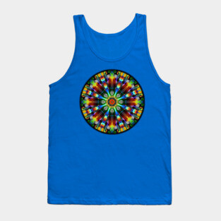 Tie-Dye Fireworks Mandala Tank Top