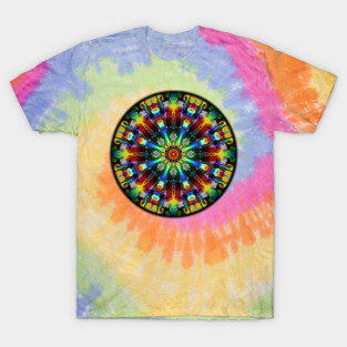 Tie-Dye Fireworks Mandala T-Shirt