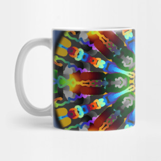 Tie-Dye Fireworks Mandala Mug