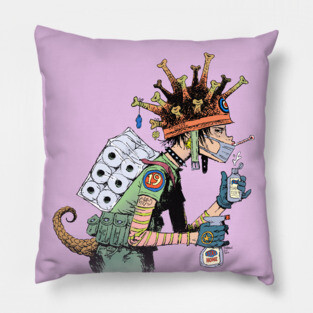 Covid Girl Pillow