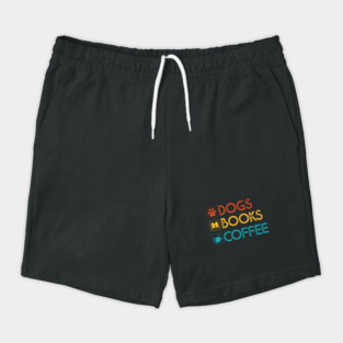 Dogs Books Coffee Gift Dog Lovers Coffee Lovers Books Gift Shorts