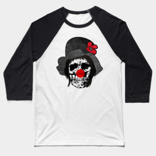 Clown Skull Baseball T-Shirt