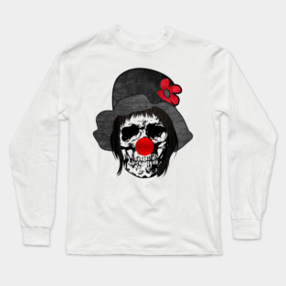 Clown Skull Long Sleeve T-Shirt