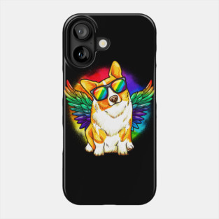 Funny Corgi Dog Rainbow Pride Phone Case