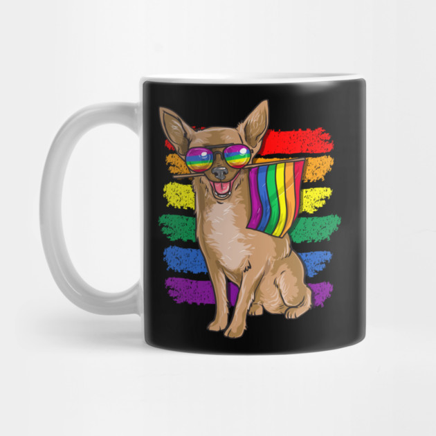 Funny Chihuahua Rainbow Pride by creative