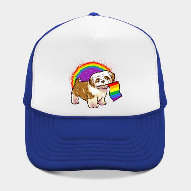 Funny Shih Tzu Dog Rainbow Pride by creative