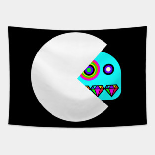 PACMAN EATS GHOST Tapestry