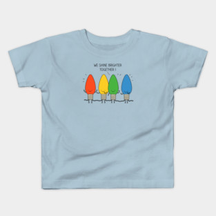 Christmas Bulbs: Shine! Kids T-Shirt