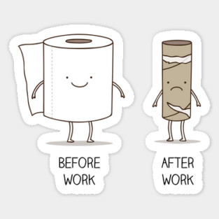 Toilet Paper Sticker