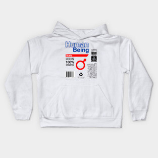Human Being Label Ingredients - male Kids Hoodie