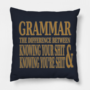 Know Your Grammar Pillow