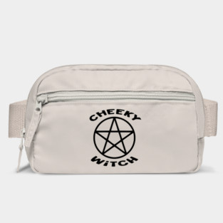 Cheeky Witch® Pentacle with Flying Witch Back Print Bag