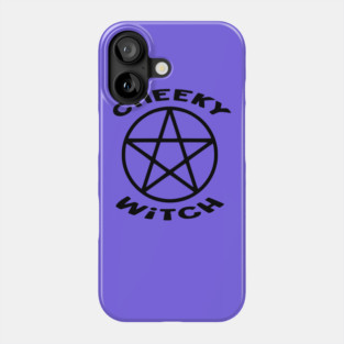 Cheeky Witch® Pentacle with Flying Witch Back Print Phone Case