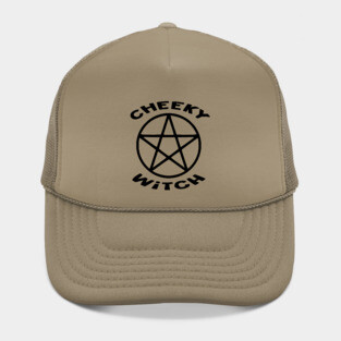 Cheeky Witch® Pentacle with Flying Witch Back Print Hat