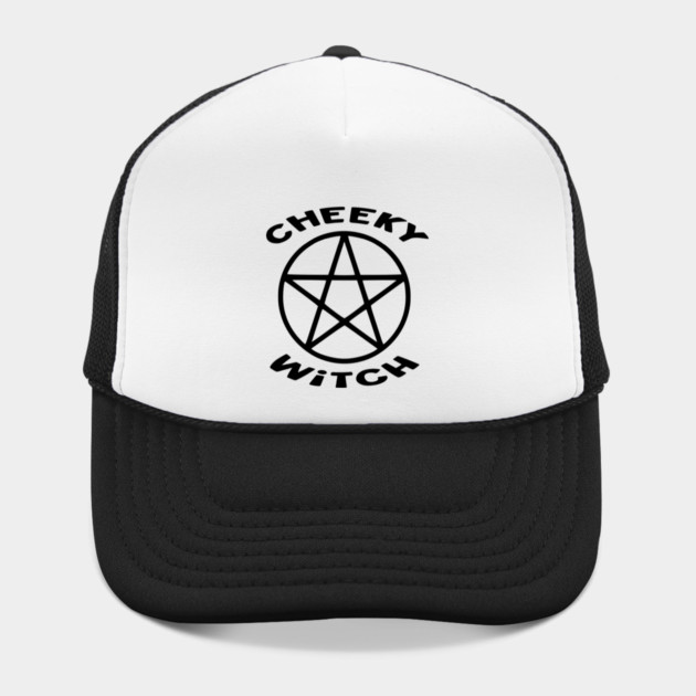 Cheeky Witch® Pentacle with Flying Witch Back Print by Cheeky Witch