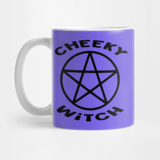Cheeky Witch® Pentacle with Flying Witch Back Print Mug