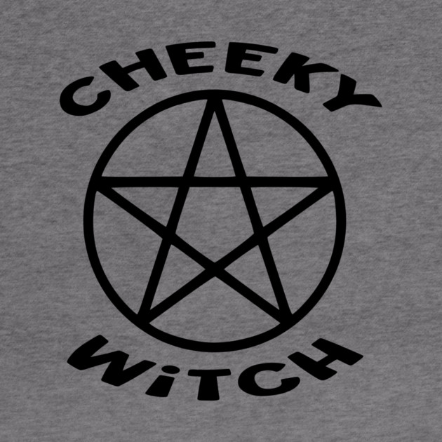Cheeky Witch® Pentacle with Flying Witch Back Print by Cheeky Witch
