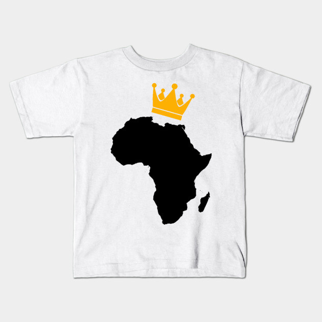 African King, African Queen, Africa, Crown Kids T-Shirt by UrbanLifeApparel