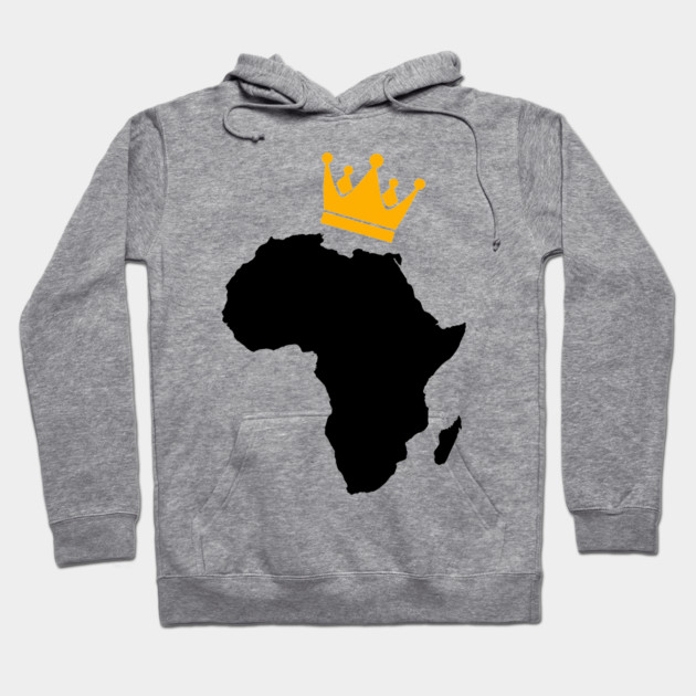 African King, African Queen, Africa, Crown Hoodie by UrbanLifeApparel