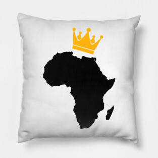 African King, African Queen, Africa, Crown Pillow