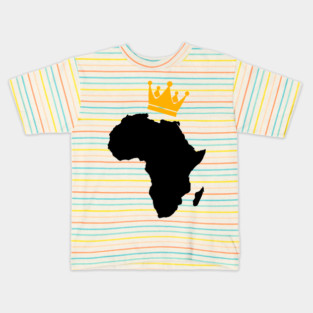 African King, African Queen, Africa, Crown Kids T-Shirt