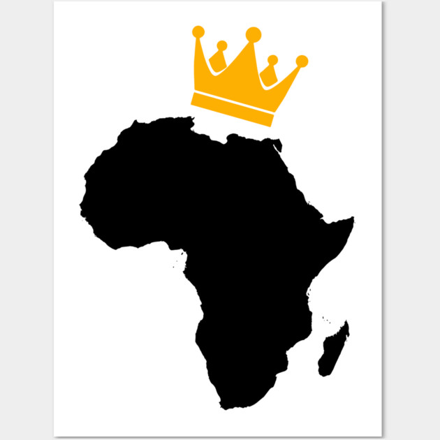 African King, African Queen, Africa, Crown Wall Art by UrbanLifeApparel