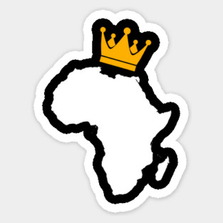 African King, African Queen, Africa, Crown Sticker