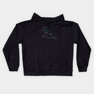 formula one, formula car colored Kids Hoodie