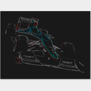 formula one, formula car colored Posters and Art