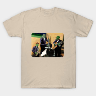 Jazz Band Musician Fantasy Artwork T-Shirt